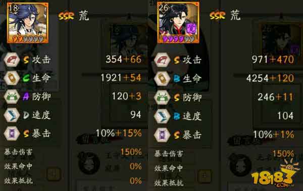 阴阳师SSR式神荒的技能觉醒属介绍