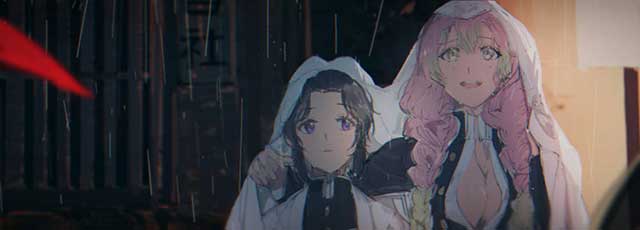 鬼灭之刃甘露寺蜜璃×蝴蝶忍漫画分享