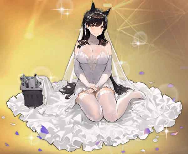 碧蓝航线爱宕同人本子欣赏 爱宕性感立绘婚纱图