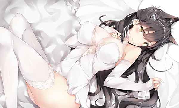 碧蓝航线爱宕同人本子欣赏 爱宕性感立绘婚纱图