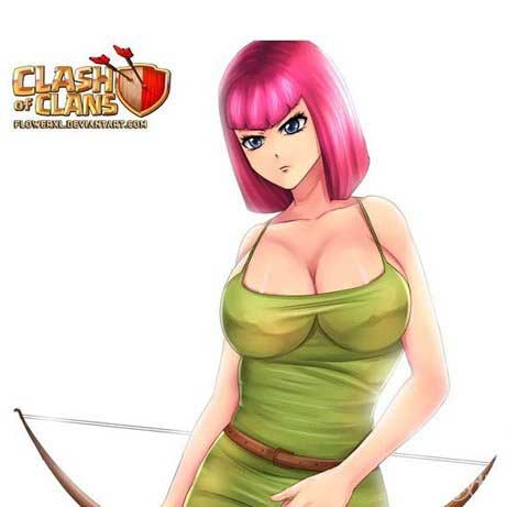 部落冲突弓箭手同人本子 弓箭mm波涛汹涌漫画