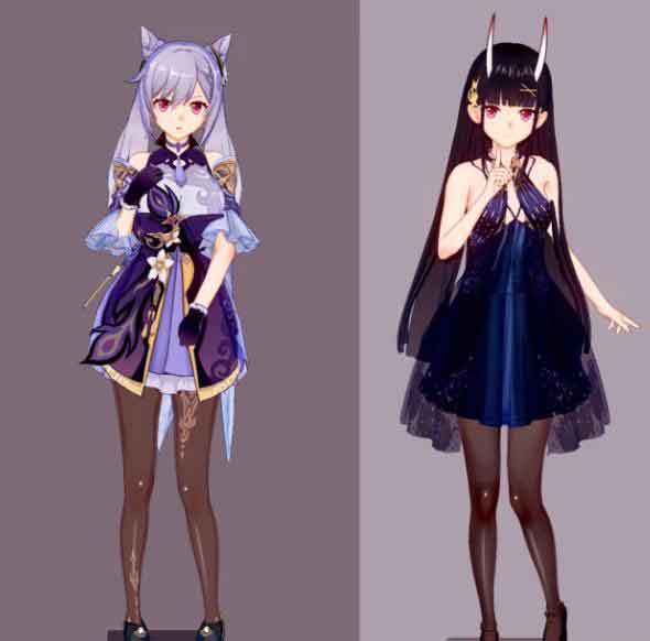 原神刻晴换衣服 卡哇伊直男最爱