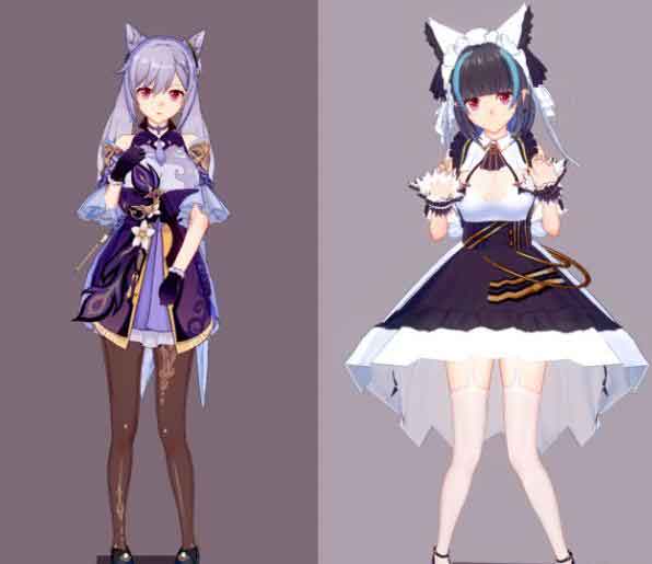 原神刻晴换衣服 卡哇伊直男最爱