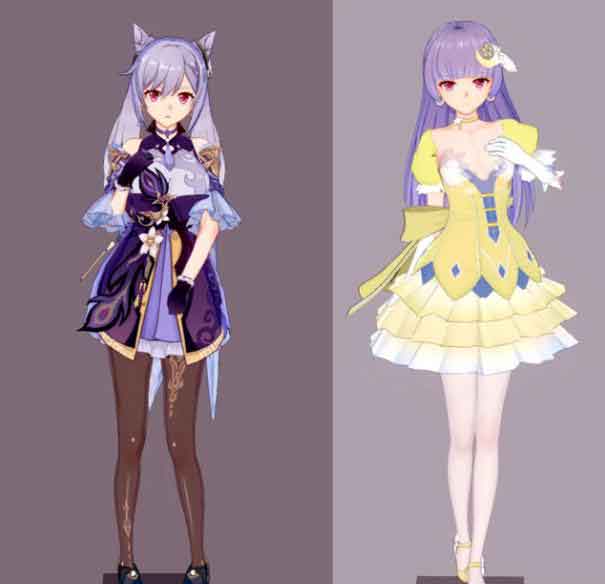 原神刻晴换衣服 卡哇伊直男最爱