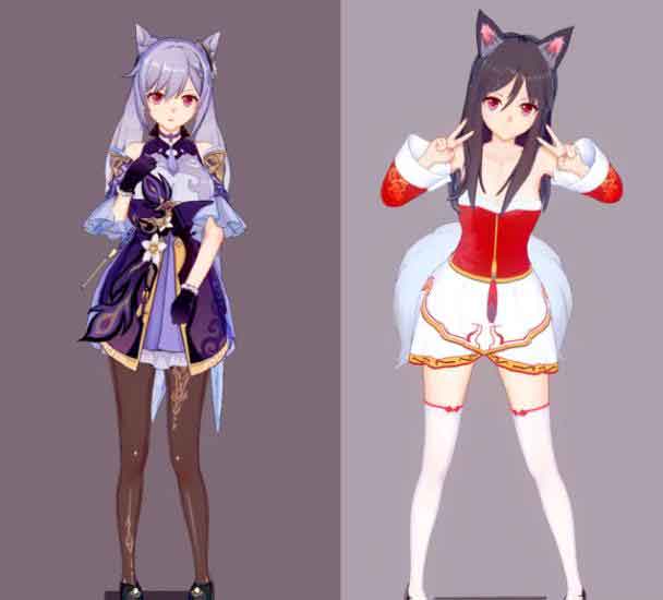 原神刻晴换衣服 卡哇伊直男最爱