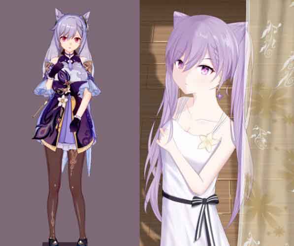 原神刻晴换衣服 卡哇伊直男最爱