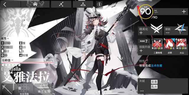 明日方舟小绵羊皮肤 黑白风格的魔术师