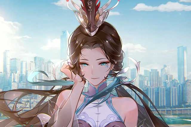 王者荣耀大乔白鹤梁神女海报 白鹤梁神女新皮肤绝美