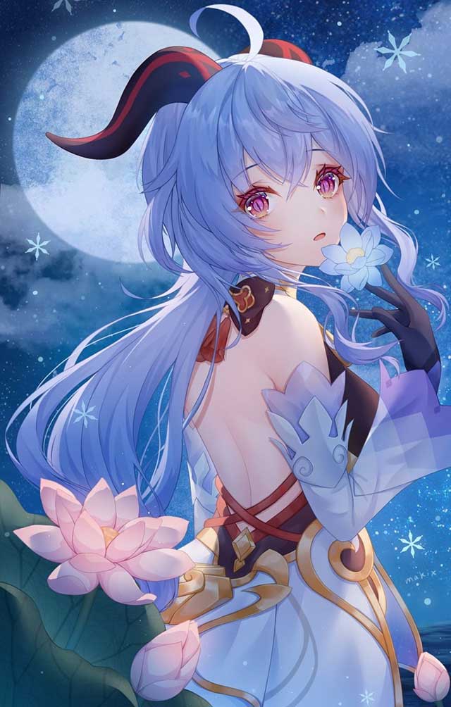 原神甘雨lsp同人图 甘雨去衣图