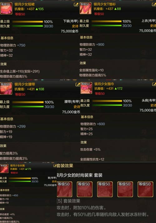 DNF手游职业毕业装推荐 各职业毕业装备选择