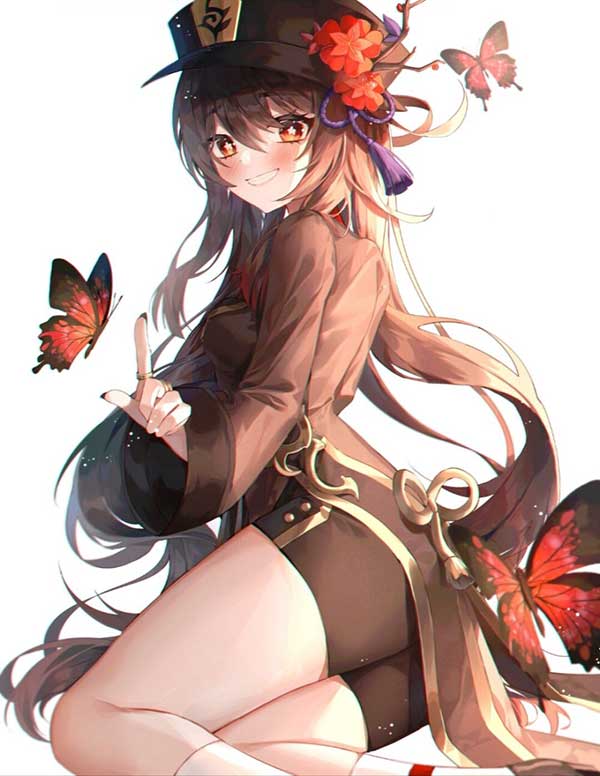 原神胡桃同人本子漫画 二次元美少女