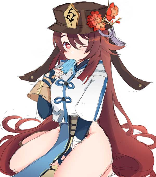 原神胡桃同人本子漫画 二次元美少女
