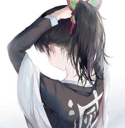 鬼灭之刃香奈乎头像 香奈乎马尾同人图