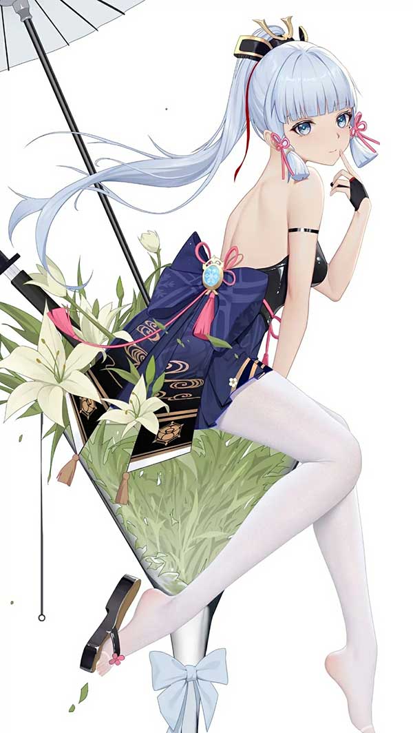 原神神里绫华手机壁纸 神里绫华全彩本子