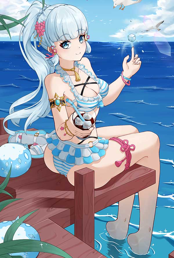 原神神里绫华手机壁纸 神里绫华全彩本子