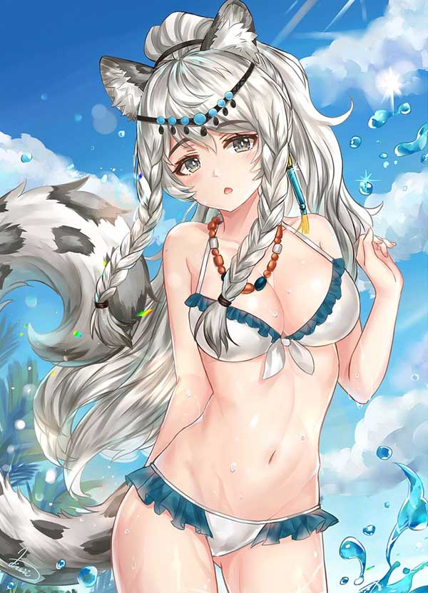 明日方舟初雪同人绅士图 初雪涩图二次元图