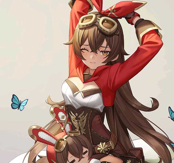 原神安柏同人图#安柏涩图#本本#福利图