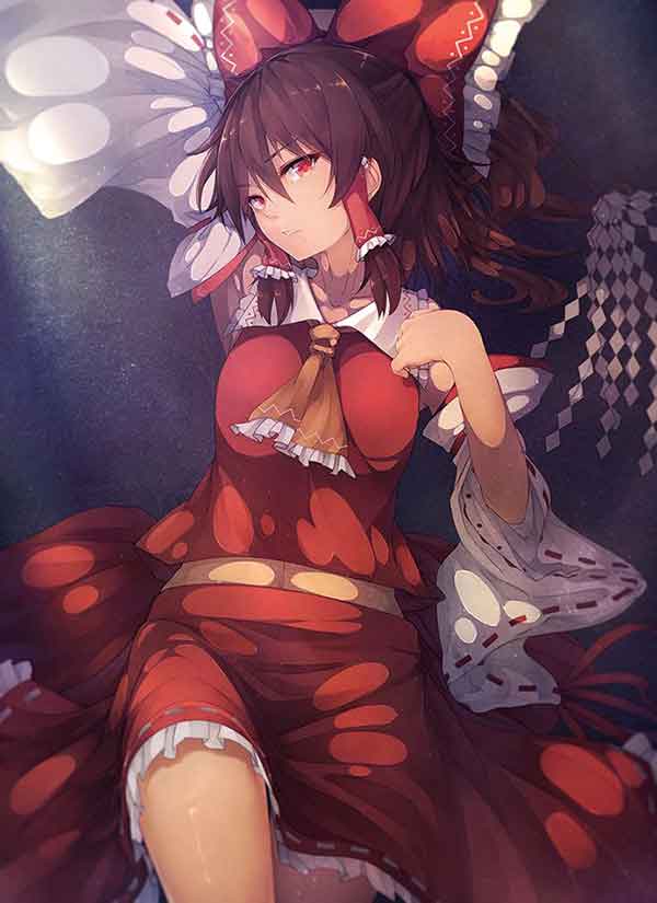 二次元巫女博丽灵梦同人二创作品图分享