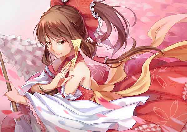 二次元巫女博丽灵梦同人二创作品图分享