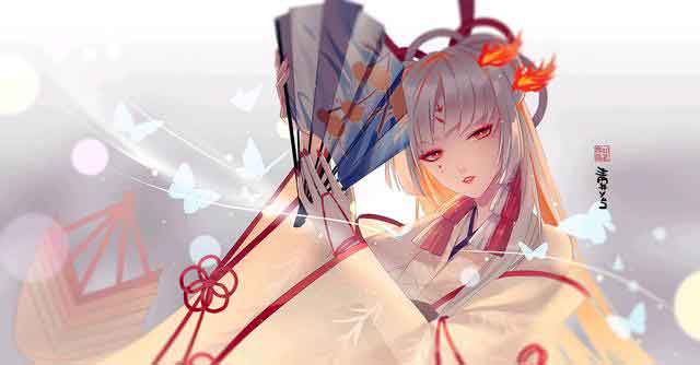 阴阳师不知火高清原画 不知火同人皮肤立绘图