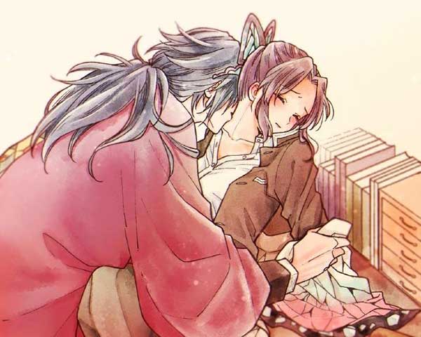 鬼灭之刃蝴蝶忍x富冈义勇同人本子全彩cp图