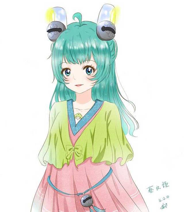 王者荣耀蔡文姬成人同人图 蔡文姬成年恶搞图