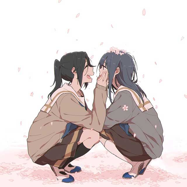 利兹与青鸟伞木希美与铠冢霙同人cp插画壁纸漫画图集