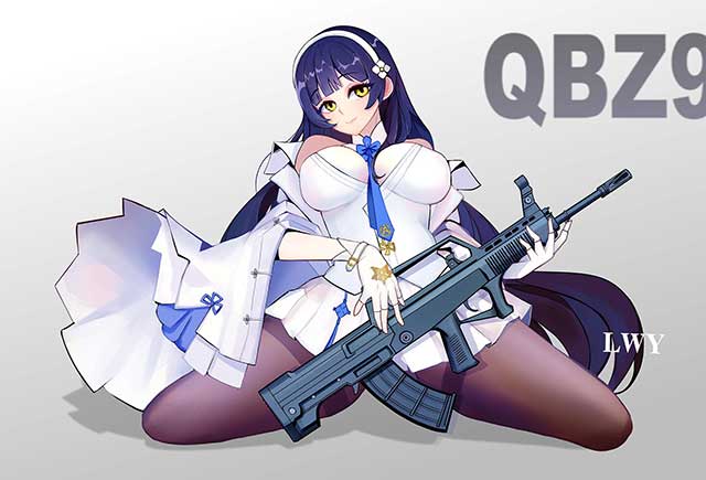 少女前线95式泳装大破未和谐皮肤立绘 95式夏鸣蝉和谐前