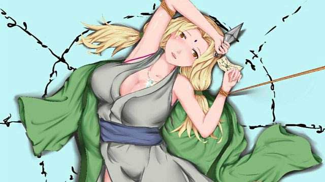 火影忍者百豪纲手同人漫画 百豪纲手霸气十足