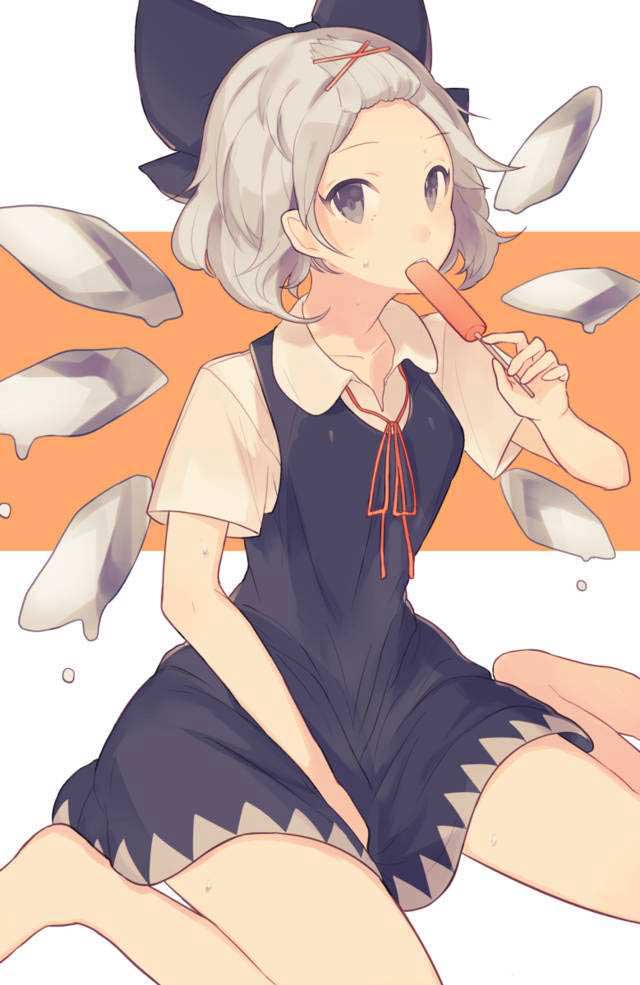 二次元美少女吃雪糕/冰棒的样子很可爱