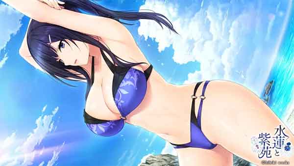 水莲和紫苑游戏人物cg立绘 人设画风精美