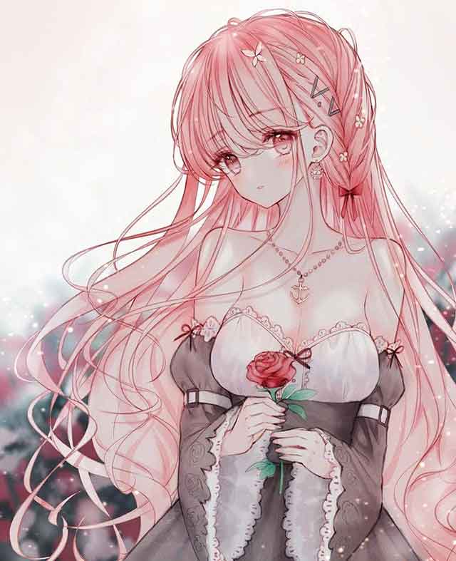 二次元动漫美女纯欲少女 纯欲风动漫女生