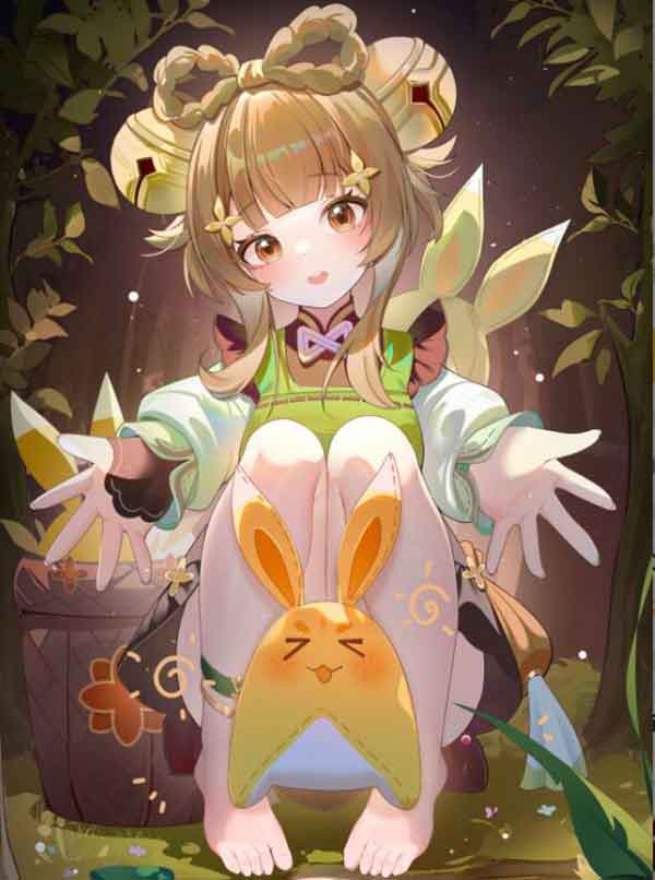 原神瑶瑶同人美图无水印壁纸 瑶瑶可爱吗