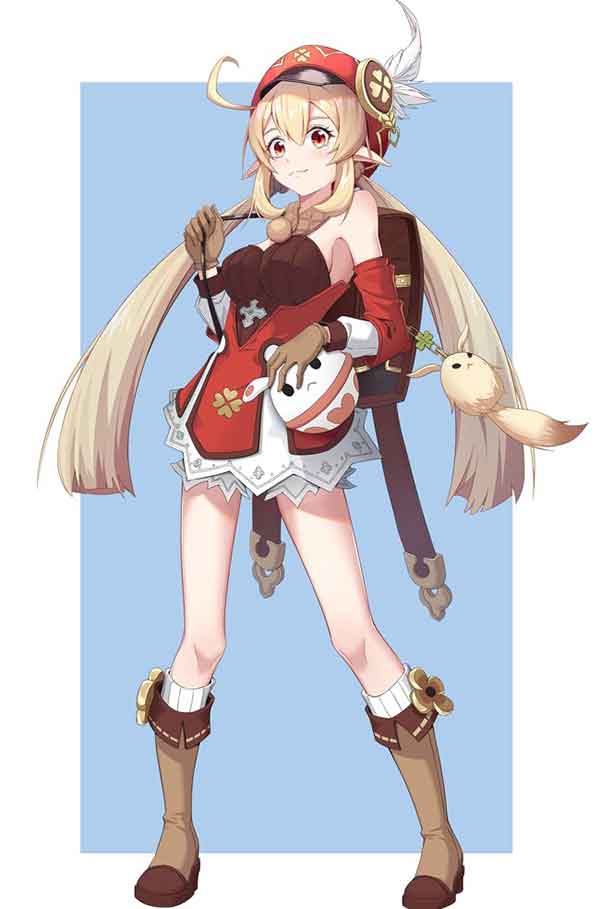 原神成年可莉同人图 小萝莉长大变美少女