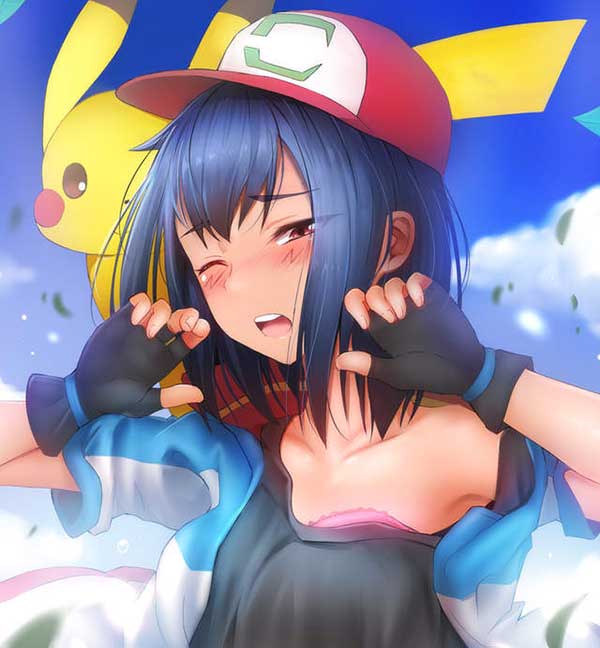 pokemon宝可梦同人美图 女化小智成下一代劳模本子王