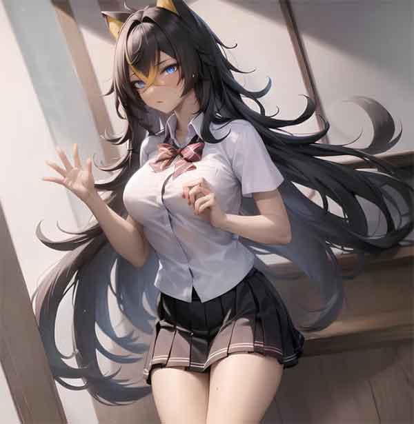 原神迪希雅JK制服同人图，迪希雅学生风