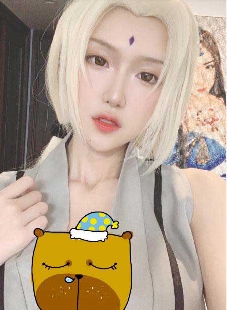 腐团儿COS纲手十分惊艳#纲手Cosplay