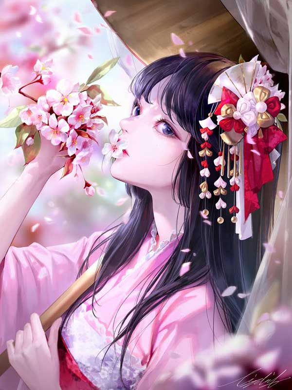 二次元古风动漫美少女图 古风女生动漫壁纸分享