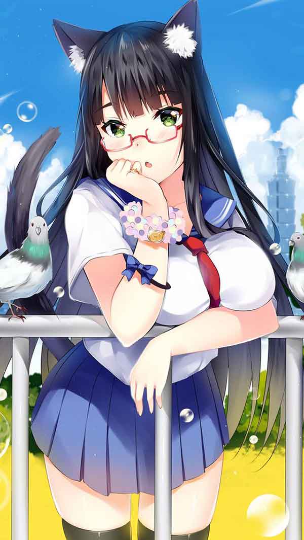 二次元猫耳美女性感可爱图，猫耳娘喜欢吗？