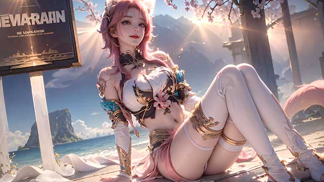 王者荣耀AI妲己同人图，妲己高清AI绘画图分享
