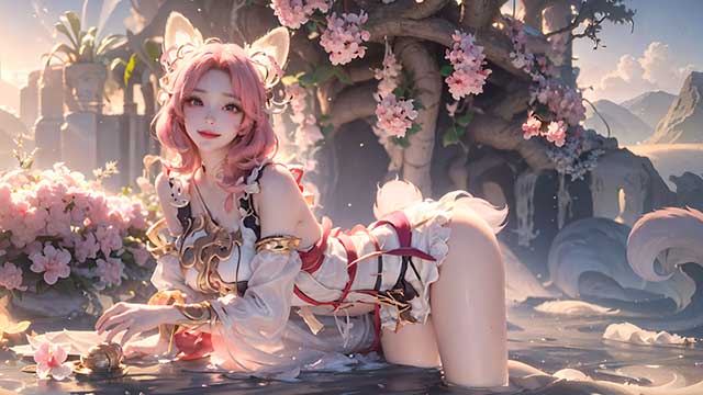 王者荣耀AI妲己同人图，妲己高清AI绘画图分享