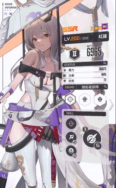 NIKKE胜利女神红莲图鉴