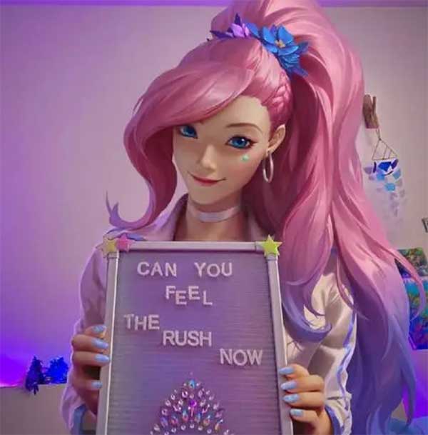 LOL英雄联盟萨勒芬妮同人美图皮肤立绘图
