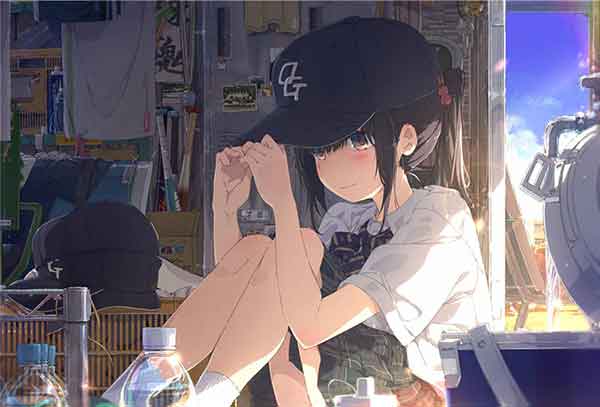 二次元棒球帽动漫少女，棒球帽P站美图欣赏