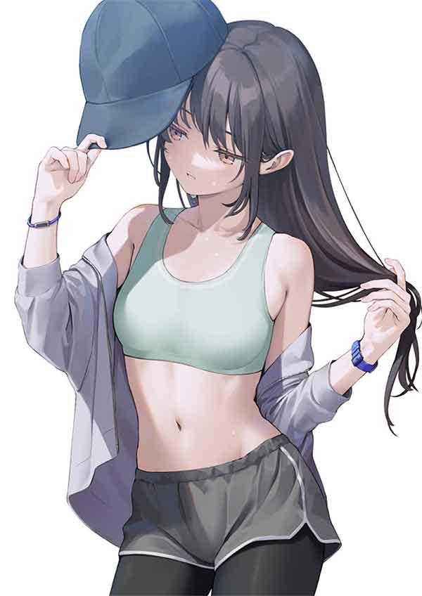 二次元棒球帽动漫少女，棒球帽P站美图欣赏