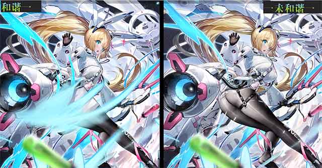 交错战线立绘图片未和谐前后对比