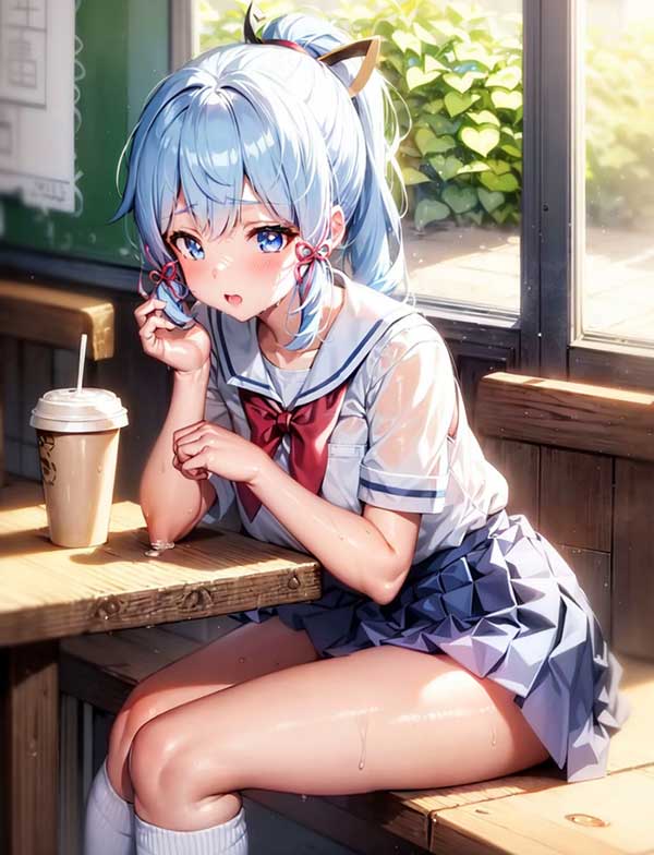 二次元动漫美少女流汗P站美图推荐