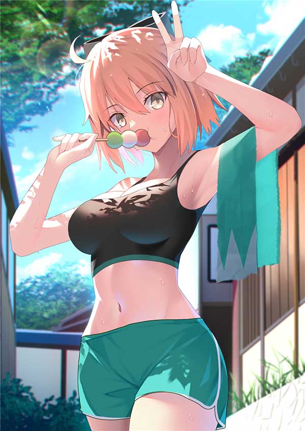 二次元动漫美少女流汗P站美图推荐