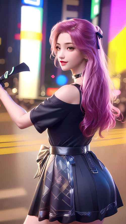 CF女神云悠悠AI高清无水印手机壁纸分享