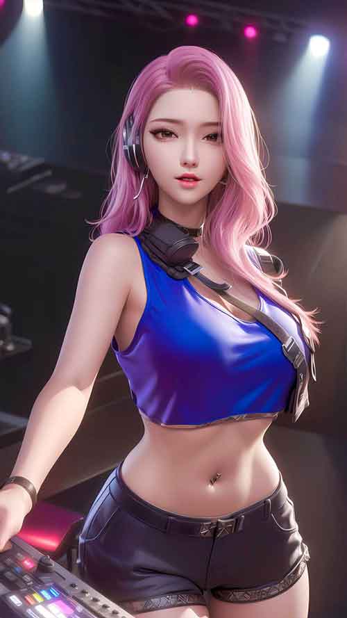 CF女神云悠悠AI高清无水印手机壁纸分享